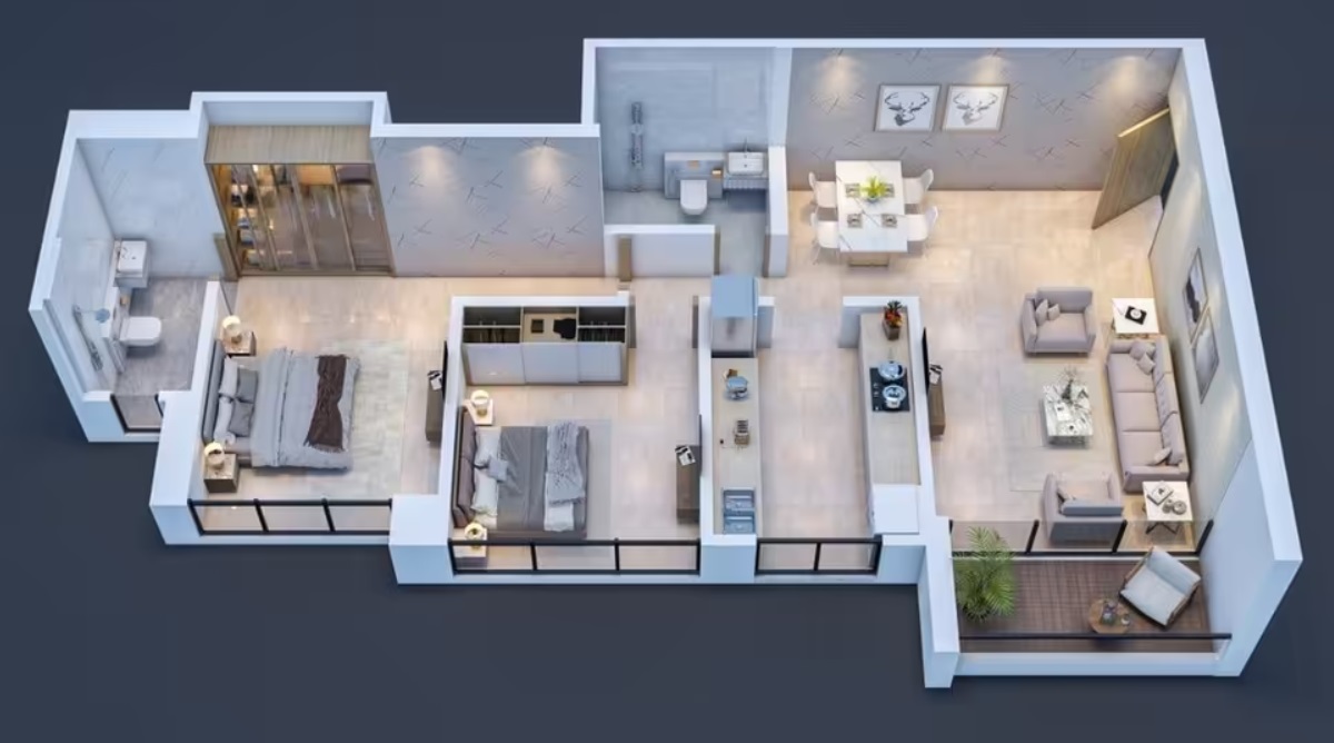 balaji skyline layout - 2bhk flat bhayandar west