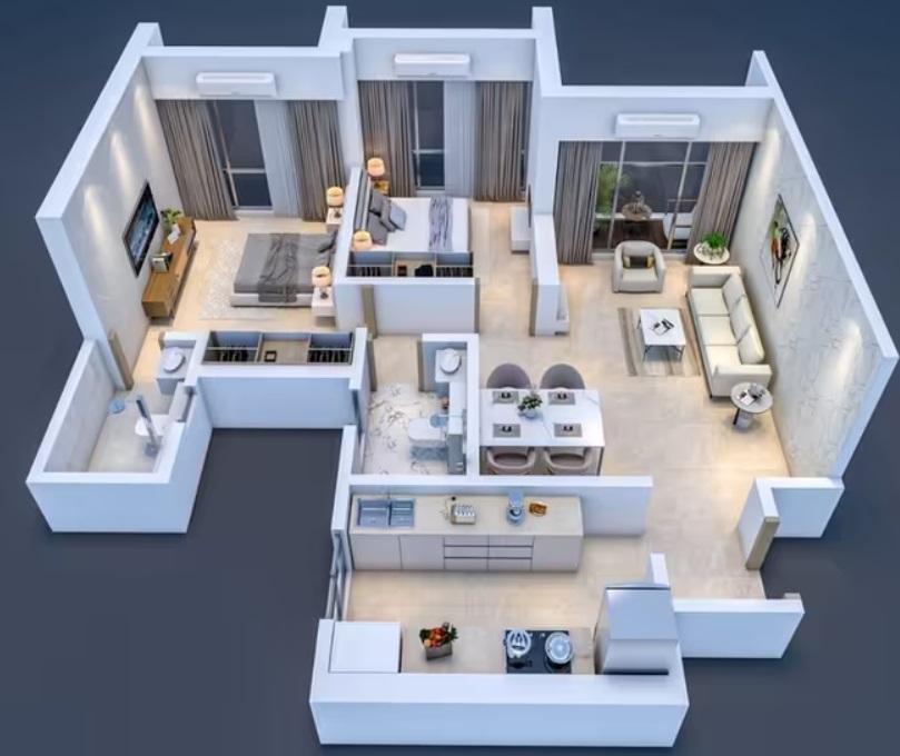 balaji skyline 2bhk flat bhayandar west layout
